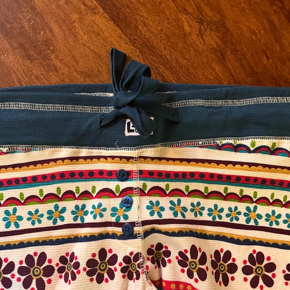 Lazy bone pajama set thermo print flower multicolor sz xs NWOT - Picture 7 of 7